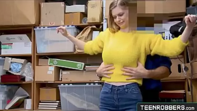 Russian girl had to suck a security guard